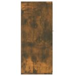 vidaXL Komoda dymový dub 88x30x70 cm spracované drevo – Obrázok 6