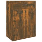 vidaXL Botník dymový dub 60x35x84 cm spracované drevo – Obrázok 2