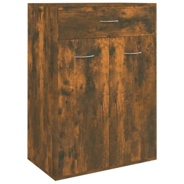 vidaXL Botník dymový dub 60x35x84 cm spracované drevo – Obrázok 2