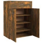 vidaXL Botník dymový dub 60x35x84 cm spracované drevo – Obrázok 3