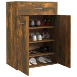 vidaXL Botník dymový dub 60x35x84 cm spracované drevo – Obrázok 5