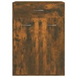 vidaXL Botník dymový dub 60x35x84 cm spracované drevo – Obrázok 6