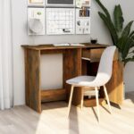 vidaXL Stôl dymový dub 100x50x76 cm spracované drevo – Obrázok 3