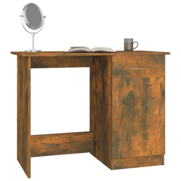 vidaXL Stôl dymový dub 100x50x76 cm spracované drevo – Obrázok 4