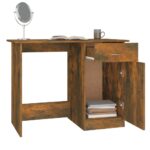 vidaXL Stôl dymový dub 100x50x76 cm spracované drevo – Obrázok 5