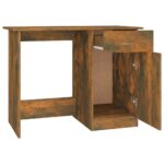 vidaXL Stôl dymový dub 100x50x76 cm spracované drevo – Obrázok 7