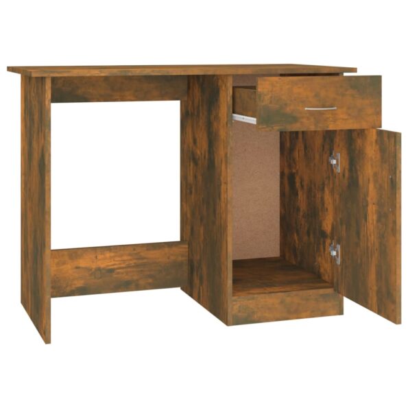 vidaXL Stôl dymový dub 100x50x76 cm spracované drevo – Obrázok 7