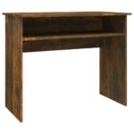 vidaXL Stôl dymový dub 90x50x74 cm spracované drevo – Obrázok 2