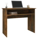 vidaXL Stôl dymový dub 90x50x74 cm spracované drevo – Obrázok 3