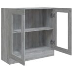 vidaXL Vitrína sivý dub sonoma 82,5x30,5x80 cm spracované drevo – Obrázok 5