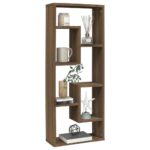 vidaXL Nástenná polica hnedý dub 36x16x90 cm spracované drevo – Obrázok 6