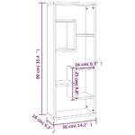 vidaXL Nástenná polica hnedý dub 36x16x90 cm spracované drevo – Obrázok 9