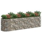 vidaXL Gabiónový vyvýšený záhon pozinkované železo 400x100x100 cm – Obrázok 3