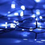 vidaXL LED reťaz, 300 diód, modrá 30 m, PVC – Obrázok 3