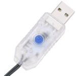vidaXL LED reťaz, 300 diód, pastelové farby 30 m, PVC – Obrázok 7
