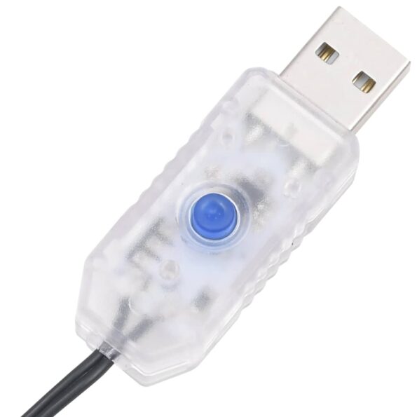 vidaXL LED reťaz, 300 diód, pastelové farby 30 m, PVC – Obrázok 7