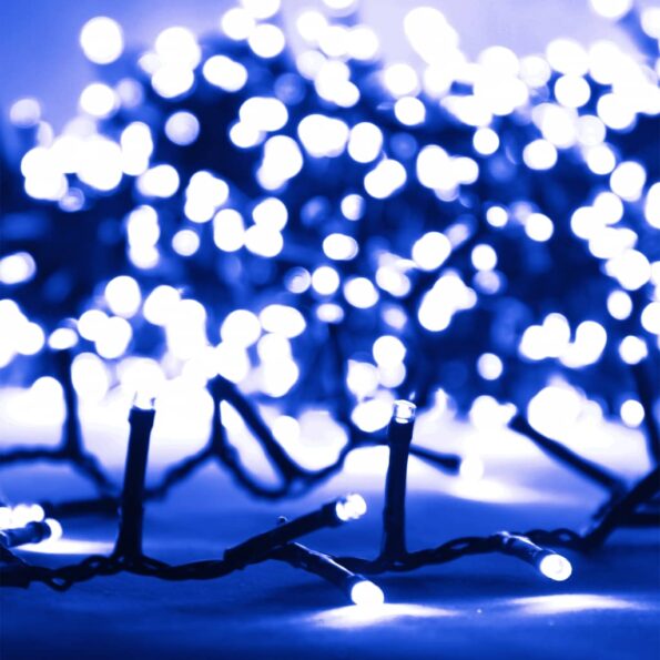 vidaXL Kompaktná LED reťaz, 2000 diód, modrá 45 m, PVC – Obrázok 3