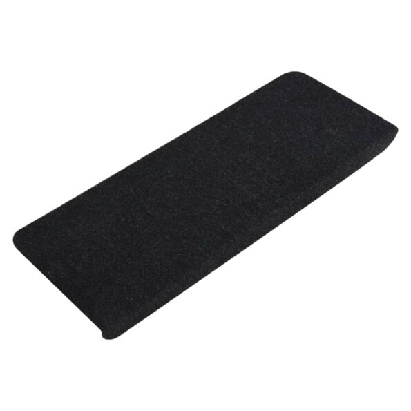 vidaXL Samolepiace nášľapy na schody 15 ks 65x24,5x3,5 cm čierne – Obrázok 3