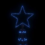 vidaXL Vianočný stromček kužeľ modré svetlo 3000 LED 230x800 cm – Obrázok 4