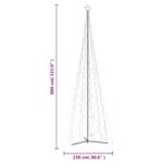 vidaXL Vianočný stromček kužeľ modré svetlo 3000 LED 230x800 cm – Obrázok 9