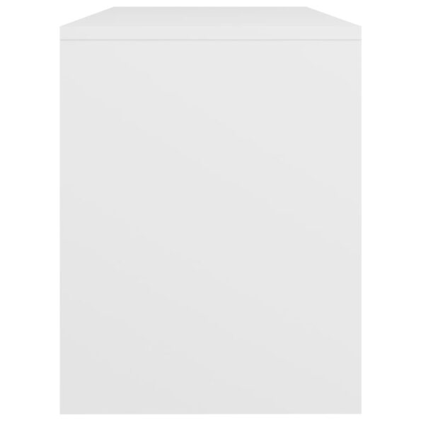 vidaXL Taburetka biela 70x35x45 cm spracované drevo – Obrázok 5