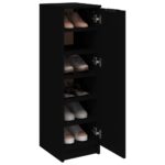 vidaXL Botník čierny 30x35x100 cm kompozitné drevo – Obrázok 4