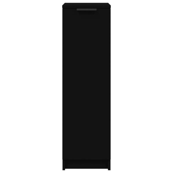 vidaXL Botník čierny 30x35x100 cm kompozitné drevo – Obrázok 5