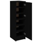 vidaXL Botník čierny 30x35x100 cm kompozitné drevo – Obrázok 6