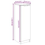 vidaXL Botník čierny 30x35x100 cm kompozitné drevo – Obrázok 10