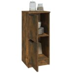 vidaXL Komody 2 ks dymový dub 30x30x70 cm spracované drevo – Obrázok 4