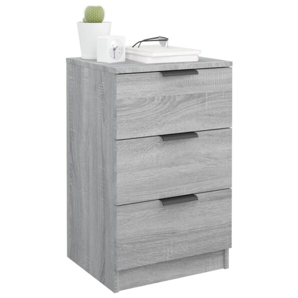 vidaXL Nočný stolík sivý dub sonoma 40x36x65 cm – Obrázok 4