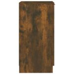 vidaXL Botník dymový dub 30x35x70 cm spracované drevo – Obrázok 7