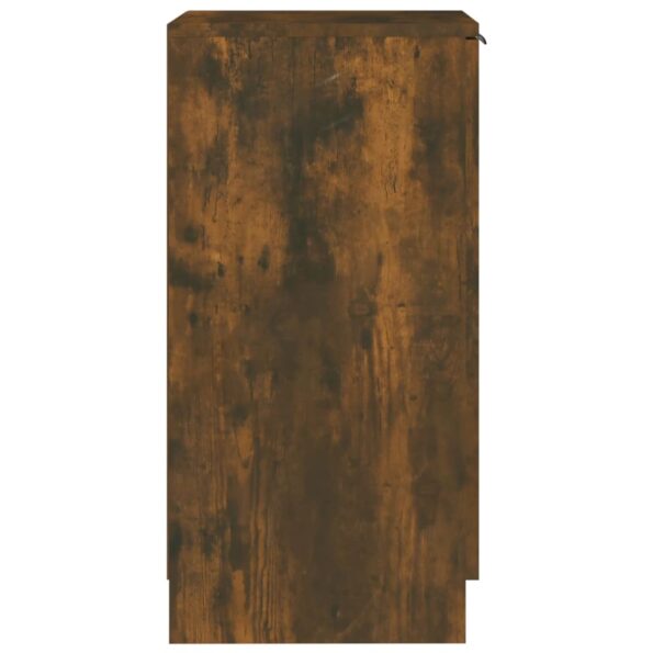 vidaXL Botník dymový dub 30x35x70 cm spracované drevo – Obrázok 7