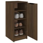 vidaXL Botník hnedý dub 30x35x70 cm spracované drevo – Obrázok 4