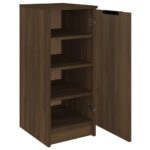 vidaXL Botník hnedý dub 30x35x70 cm spracované drevo – Obrázok 6