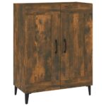 vidaXL Komoda dymový dub 69,5x34x90 cm kompozitné drevo – Obrázok 2