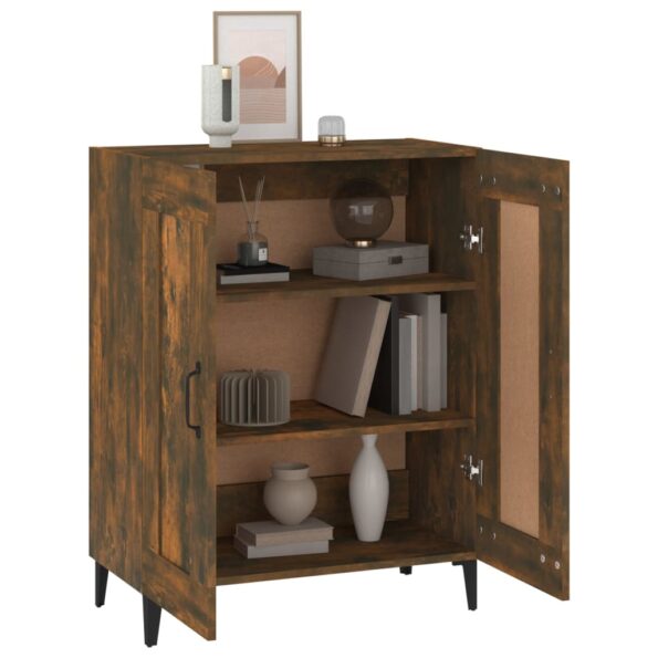 vidaXL Komoda dymový dub 69,5x34x90 cm kompozitné drevo – Obrázok 4