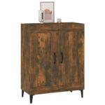 vidaXL Komoda dymový dub 69,5x34x90 cm kompozitné drevo – Obrázok 5