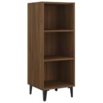 vidaXL Komoda hnedý dub 34,5x32,5x90 cm kompozitné drevo – Obrázok 2