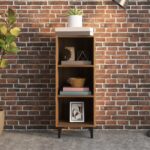 vidaXL Komoda hnedý dub 34,5x32,5x90 cm kompozitné drevo – Obrázok 3