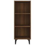 vidaXL Komoda hnedý dub 34,5x32,5x90 cm kompozitné drevo – Obrázok 5