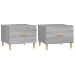 vidaXL Konferenčné stolíky 2ks sivé sonoma 50x50x40cm kompozitné drevo – Obrázok 2