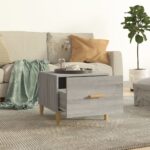 vidaXL Konferenčné stolíky 2ks sivé sonoma 50x50x40cm kompozitné drevo – Obrázok 3