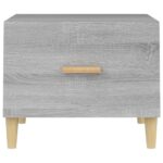 vidaXL Konferenčné stolíky 2ks sivé sonoma 50x50x40cm kompozitné drevo – Obrázok 7