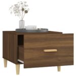 vidaXL Konferenčné stolíky 2 ks hnedý dub 50x50x40 cm kompozitné drevo – Obrázok 4