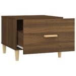 vidaXL Konferenčné stolíky 2 ks hnedý dub 50x50x40 cm kompozitné drevo – Obrázok 8