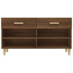 vidaXL Botník hnedý dub 102x35x55 cm spracované drevo – Obrázok 6