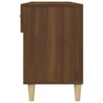 vidaXL Botník hnedý dub 102x35x55 cm spracované drevo – Obrázok 8