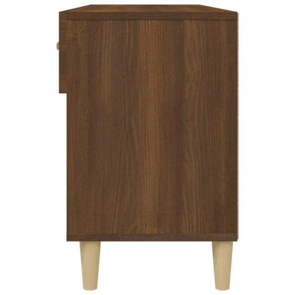 vidaXL Botník hnedý dub 102x35x55 cm spracované drevo – Obrázok 8