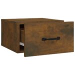 vidaXL Nástenné nočné stolíky 2 ks dymový dub 35x35x20 cm – Obrázok 7